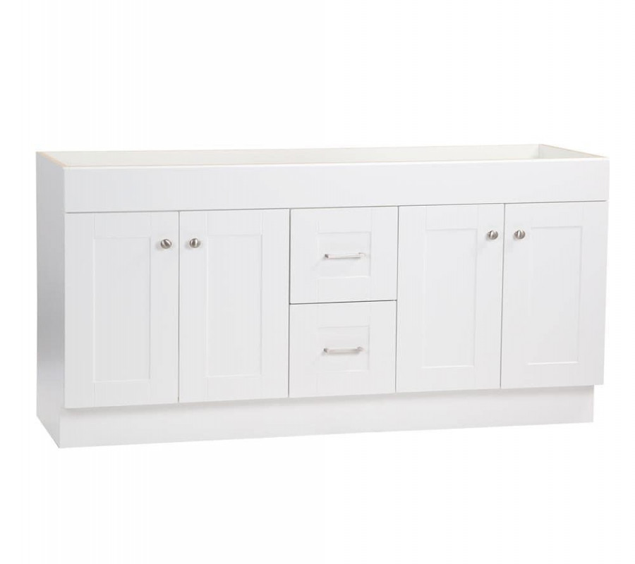 Project Source -in White Bathroom Vanity Base Cabinet without