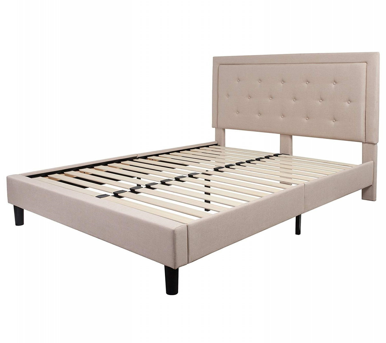 Queen Bed Frame With Tufted Headboard Ireland, SAVE