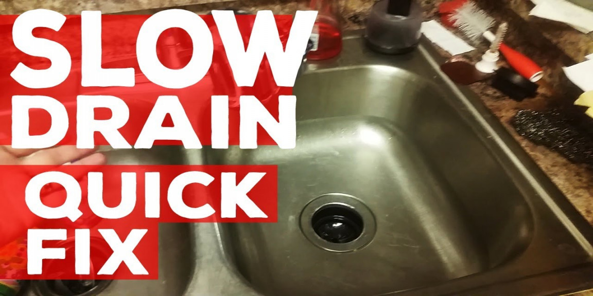 QUICK How to fix a slow draining kitchen sink - DIY Home