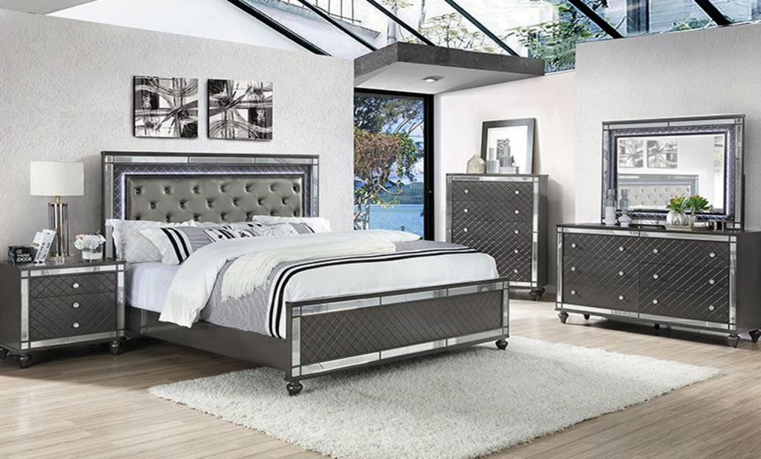 Refino Grey  PC Queen Bedroom Set
