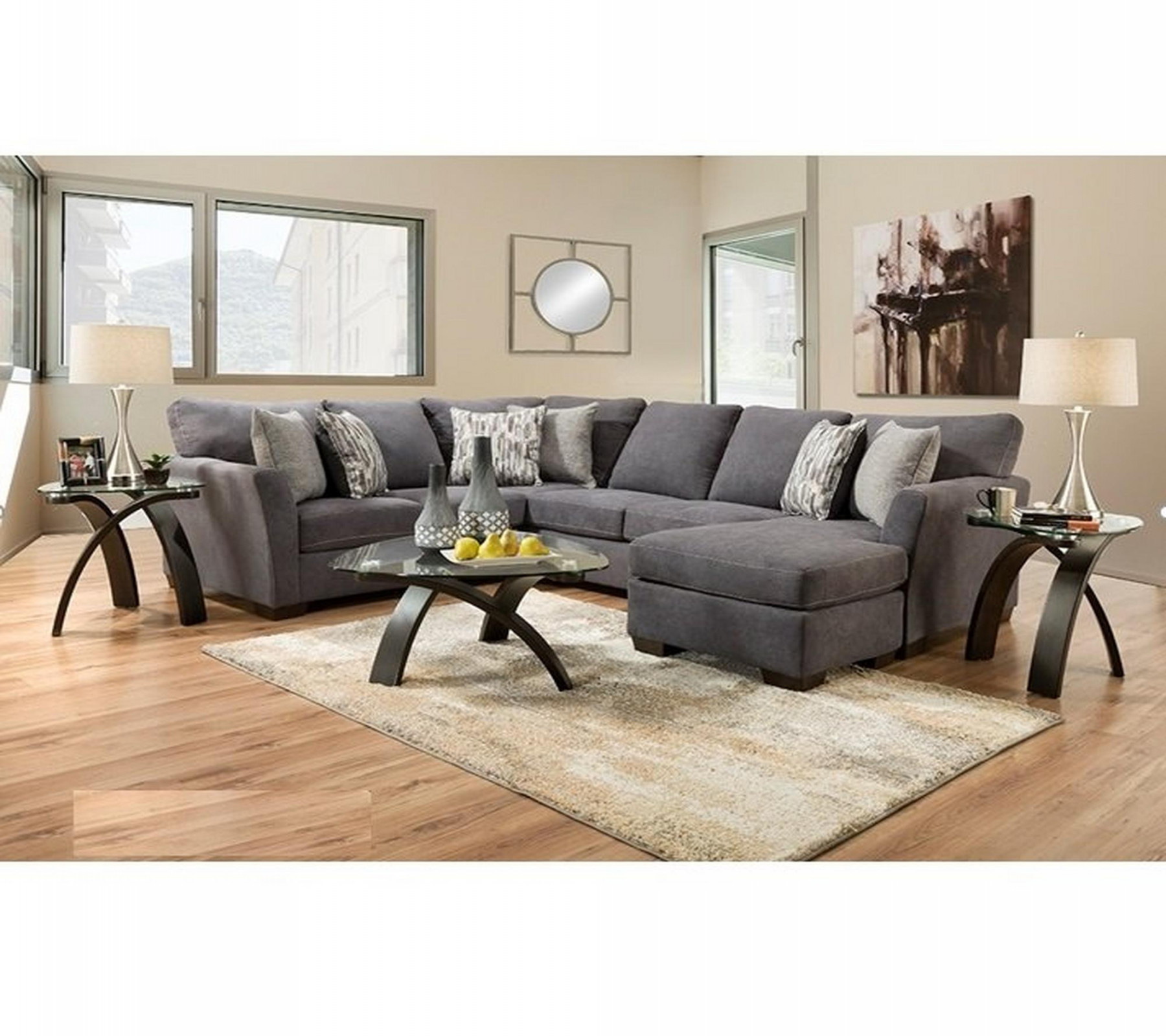 Rent to Own Lane -Piece Cruze Sectional Living Room Set at