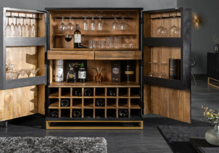 Scorpion Solid Mango Wood Bar Large Cabinet  x