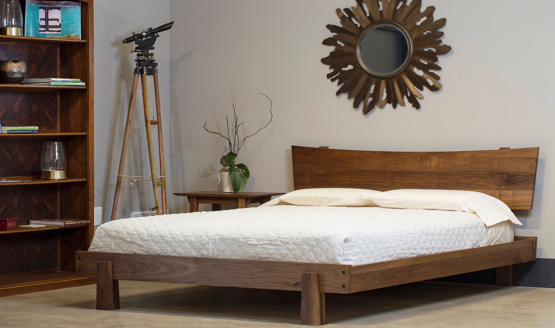 Solid Hardwood Platform Bed Multiple Woods and Sizes High - Etsy
