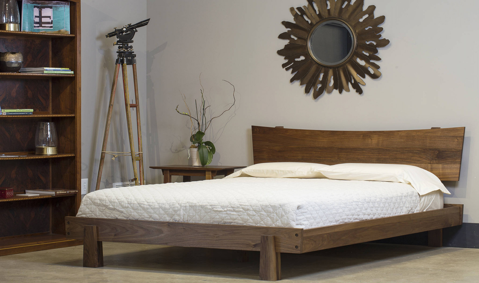 Wood Bed Frame With Headboard