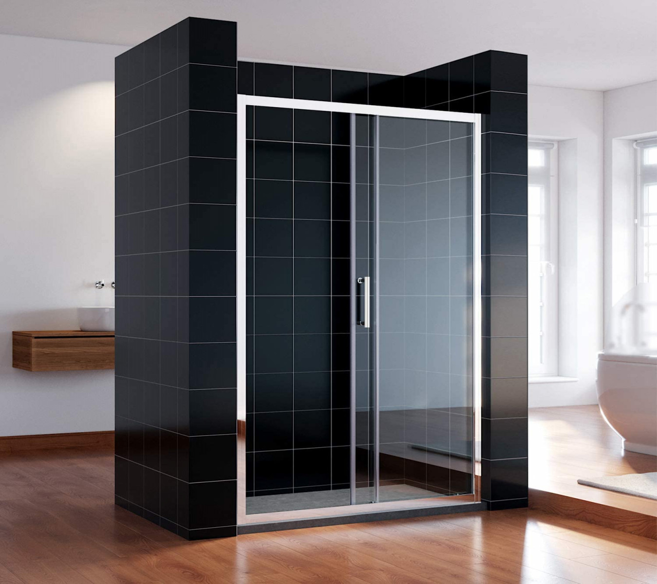 SONNI Shower Cubicle Sliding Door  cm Shower Doors Shower