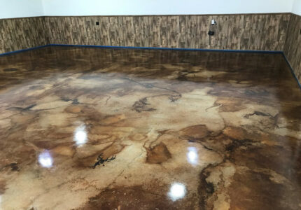 Stained Concrete Floors for Man Caves: Before & After