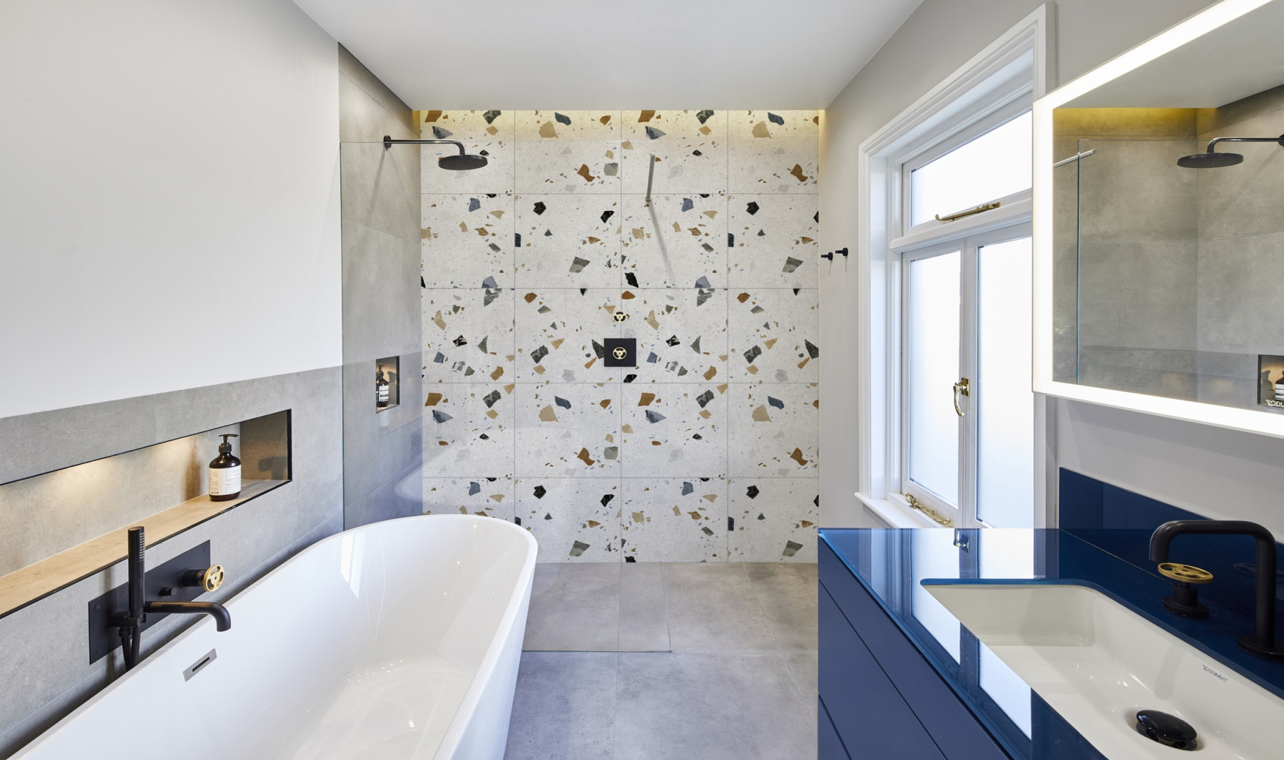 Terrazzo bathrooms:  ideas and design advice