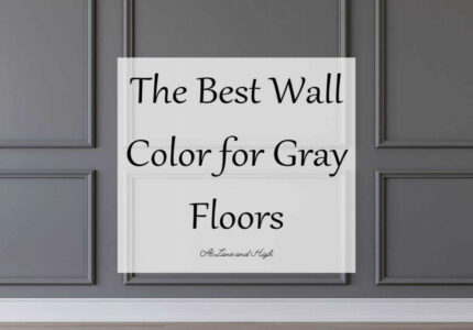 The Best Wall Color for Gray Floors - At Lane and High