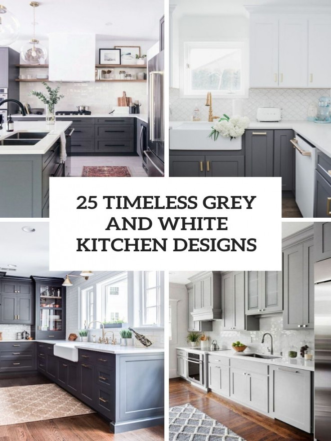 Timeless Grey And White Kitchen Designs - DigsDigs