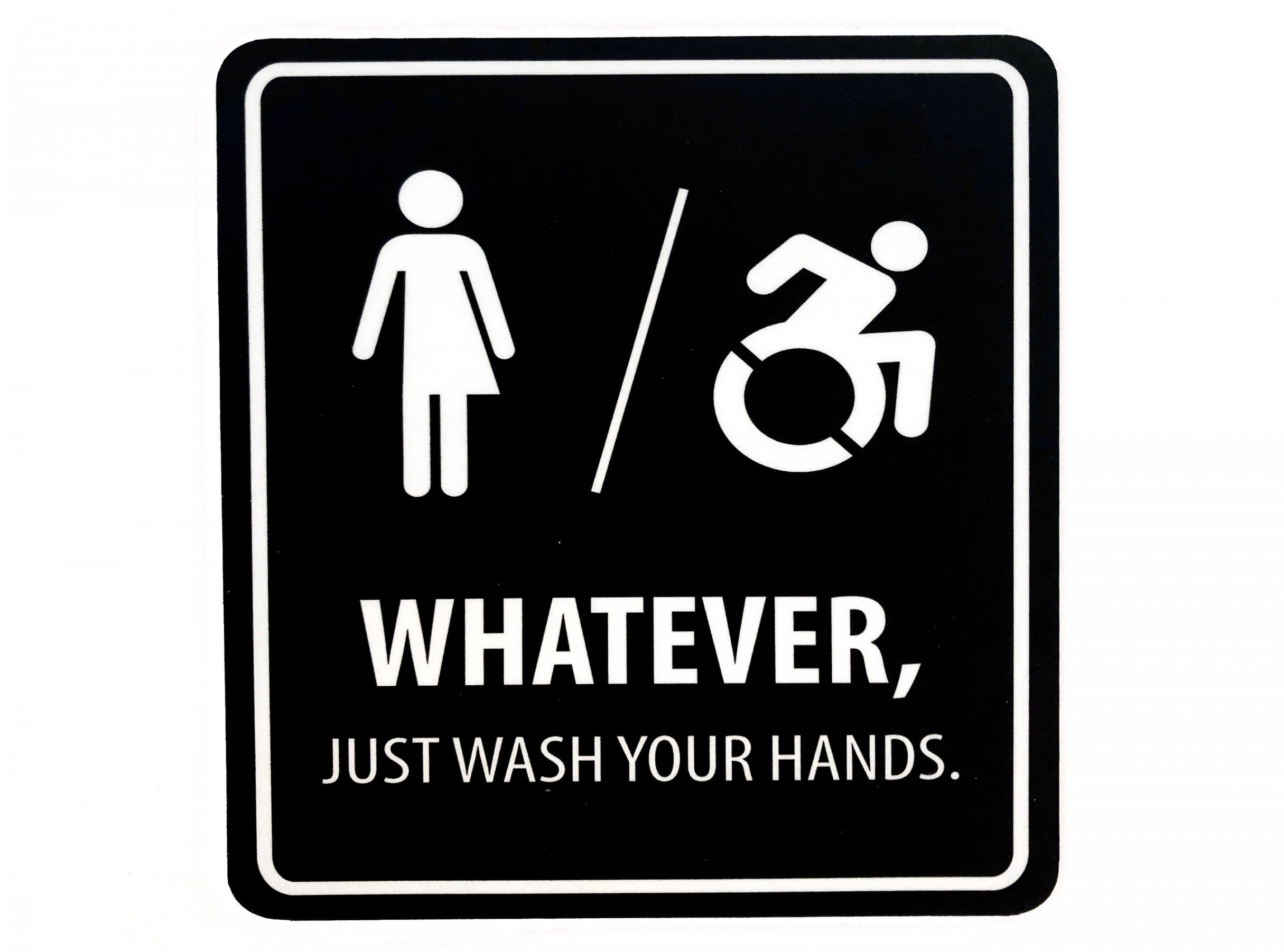 TWO Restroom Bathroom Signs Gender Neutral Unisex Men - Etsy