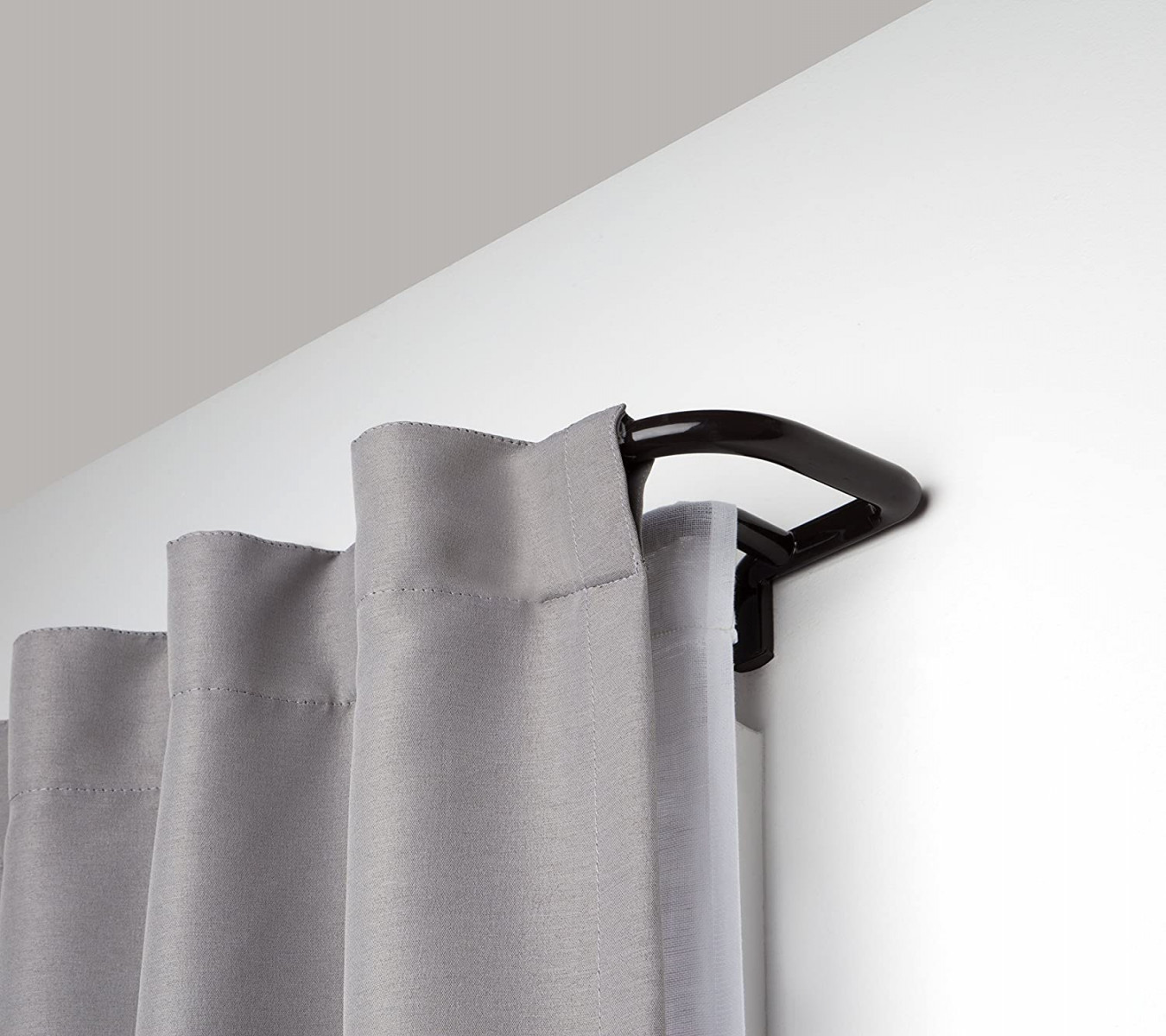 Umbra Twilight Double Curtain Rod Set - Wrap Around Design is Ideal for  Blackout or Room Darkening Panels, -, Bronze