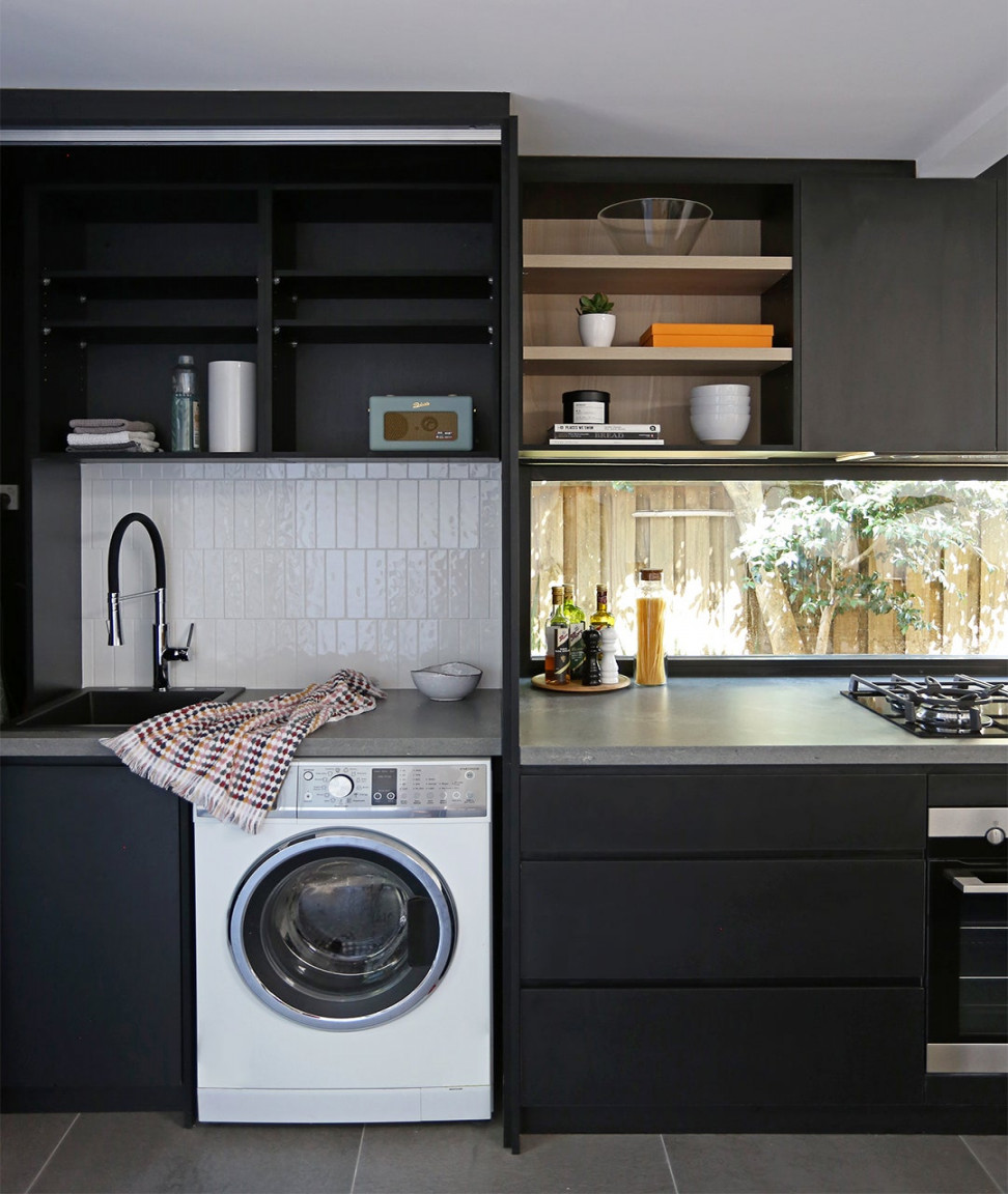 Ways to Make a Washer and Dryer in Your Kitchen Look Like It Belongs