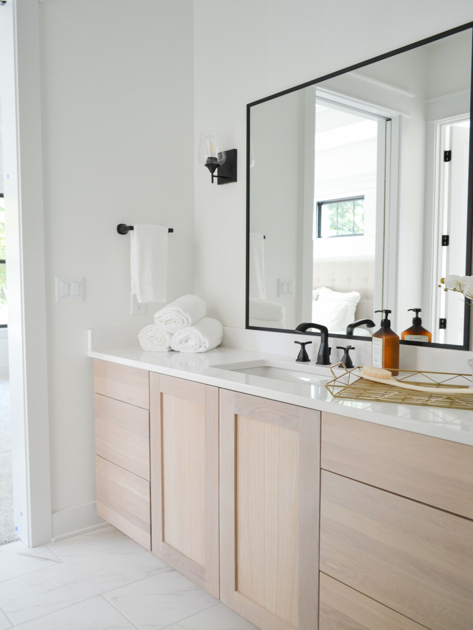 White Oak Bathroom Vanity