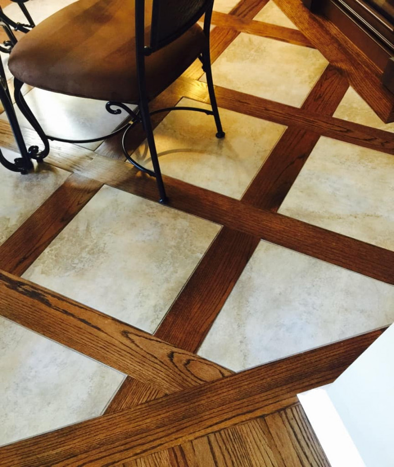 Wood Floors with Tile or Stone Mix & Match - Flooring Masters