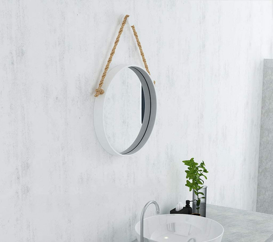 YF-Mirrors Glass Bathroom Mirror Geometric Decorative Mirror Metal