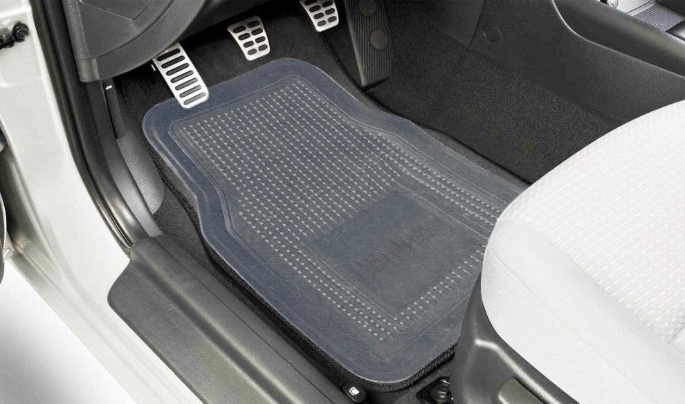 Zone Tech  Piece Interior Clear Car Vehicle All Weather Rubber
